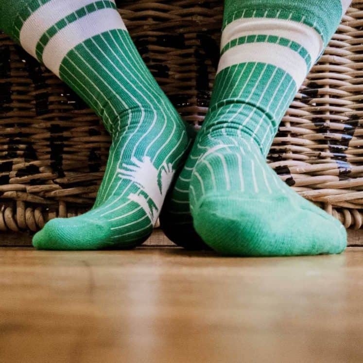 Cotton Rib Sock in Its Green organic cotton yarn 3