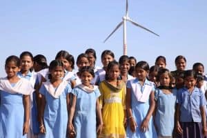 Windfarm India girls