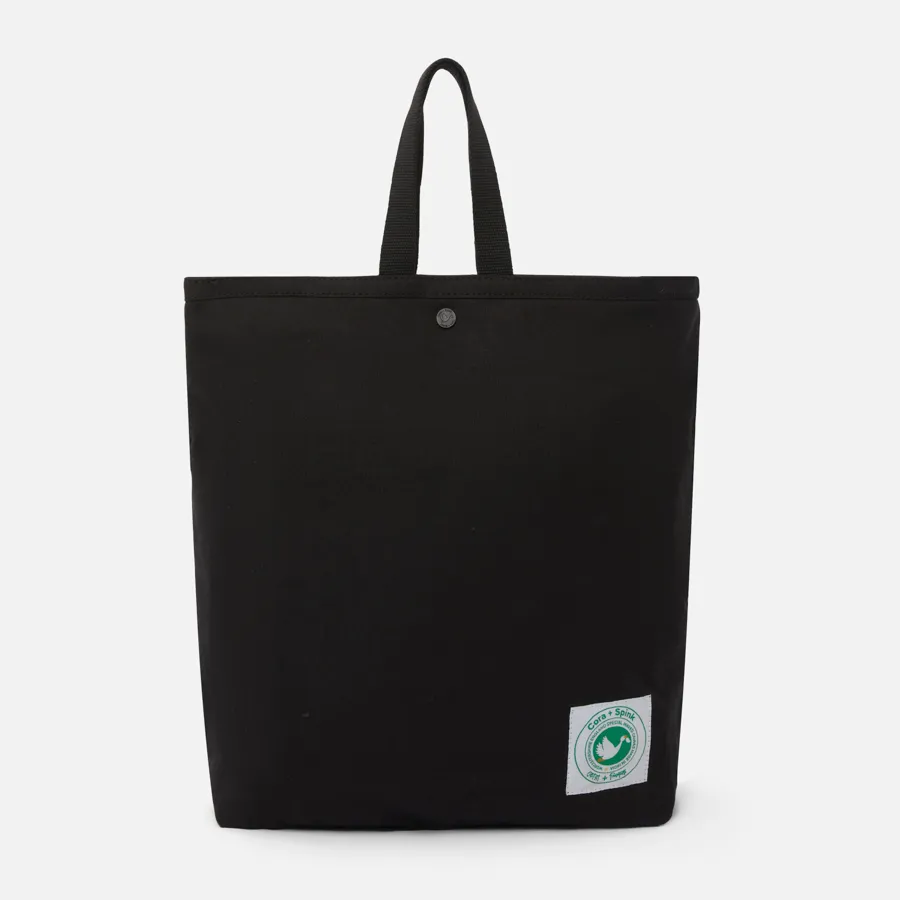 Cora and Spink Gota Tote Its Black waxed canvas 5