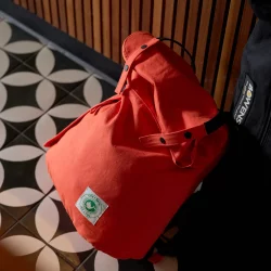 Pickle Bag Roll Top backpack by Cora and Spink Orange 4 of 9